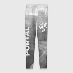 Леггинсы женские Portal - grey gradient вертикально, цвет: 3D-принт