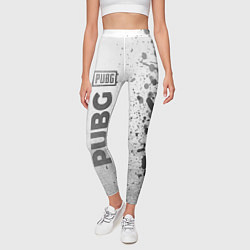 Леггинсы женские PUBG - white gradient по-вертикали, цвет: 3D-принт — фото 2