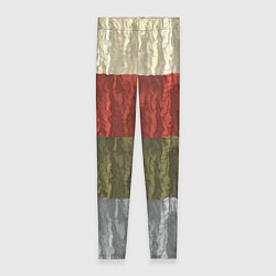 Женские легинсы Цветной узор абстрактная графика