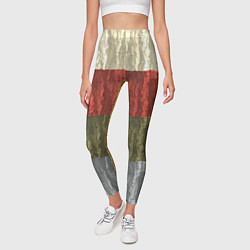 Леггинсы женские Цветной узор абстрактная графика, цвет: 3D-принт — фото 2
