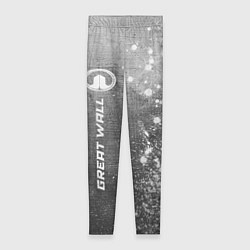 Леггинсы женские Great Wall - grey gradient по-вертикали, цвет: 3D-принт