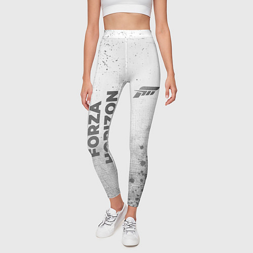Женские легинсы Forza Horizon - white gradient вертикально / 3D-принт – фото 3