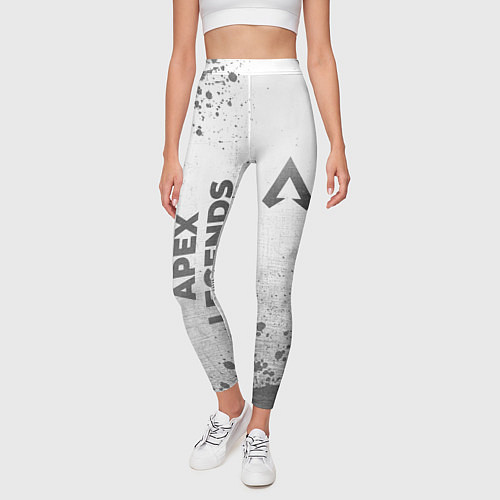 Женские легинсы Apex Legends - white gradient вертикально / 3D-принт – фото 3