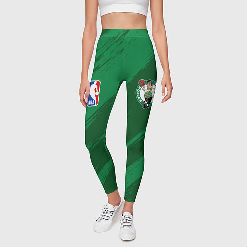 Женские легинсы Boston Celtics NBA basketball / 3D-принт – фото 3