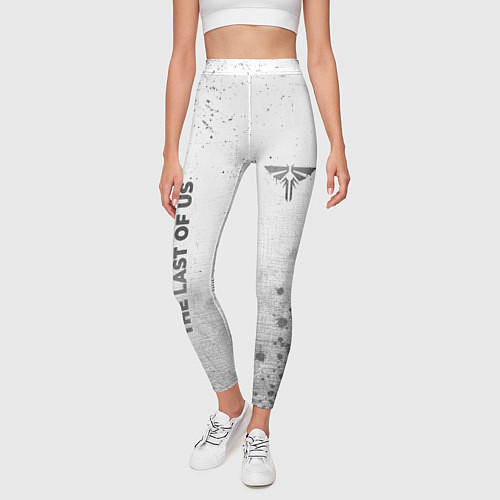 Женские легинсы The Last Of Us - white gradient вертикально / 3D-принт – фото 3