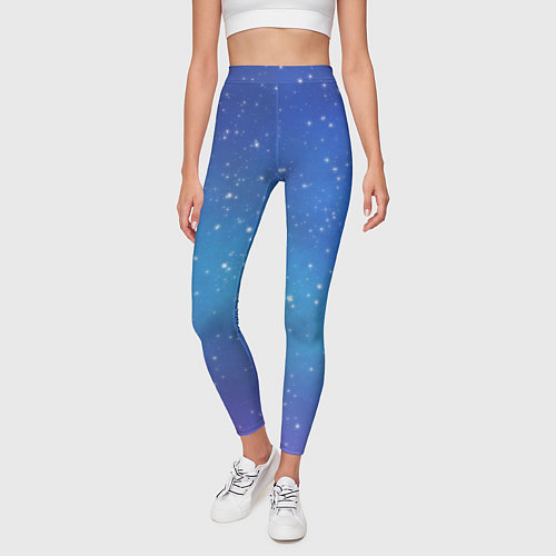 Женские легинсы Ночное сияние / 3D-принт – фото 3