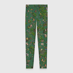 Леггинсы женские Земли Крепости - Герои 3, цвет: 3D-принт