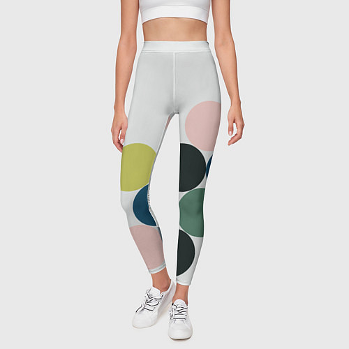 Женские легинсы Кластер чил - абстракция / 3D-принт – фото 3
