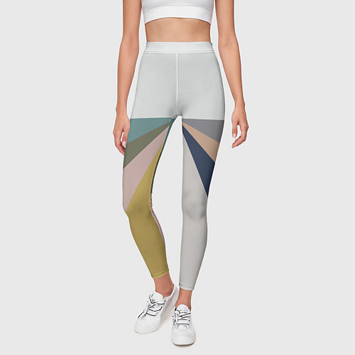 Женские легинсы Черное солнце красная луна / 3D-принт – фото 3