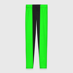 Женские легинсы Color green black line