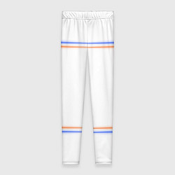 Леггинсы женские Neon white orange blue, цвет: 3D-принт