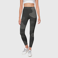 Леггинсы женские Черно-серый камуфляж, цвет: 3D-принт — фото 2