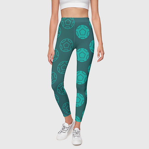 Женские легинсы Спортивные мячи / 3D-принт – фото 3