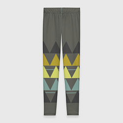 Женские легинсы Абстрактный лес геометрический