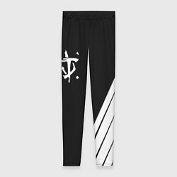 Леггинсы женские Doom white geometry, цвет: 3D-принт