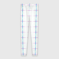 Леггинсы женские Color white blue stripes, цвет: 3D-принт