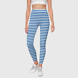 Леггинсы женские Тельняшка десантника с полосами, цвет: 3D-принт — фото 2