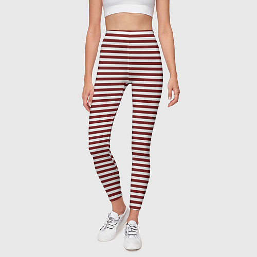 Женские легинсы Тельняшка спецназовца / 3D-принт – фото 3