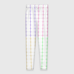Женские легинсы Color white multicolored stripes