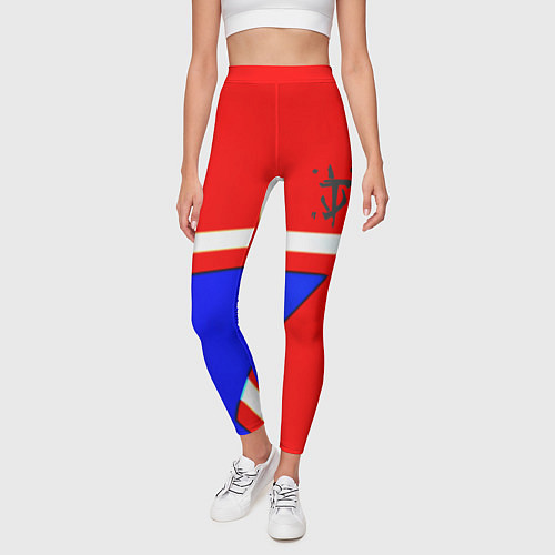 Женские легинсы Doom star geometry / 3D-принт – фото 3