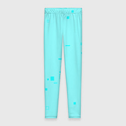 Женские легинсы Color light blue shapes