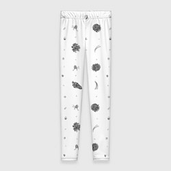 Леггинсы женские Шишки из Бузулукского бора, цвет: 3D-принт