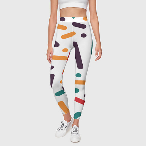 Женские легинсы Oval oil / 3D-принт – фото 3