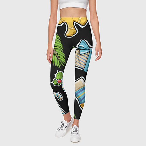 Женские легинсы Christmas soul / 3D-принт – фото 3