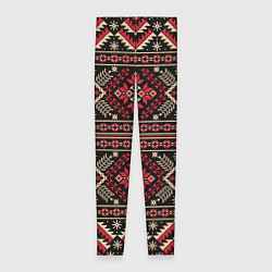 Леггинсы женские Этнический славянский орнамент, цвет: 3D-принт