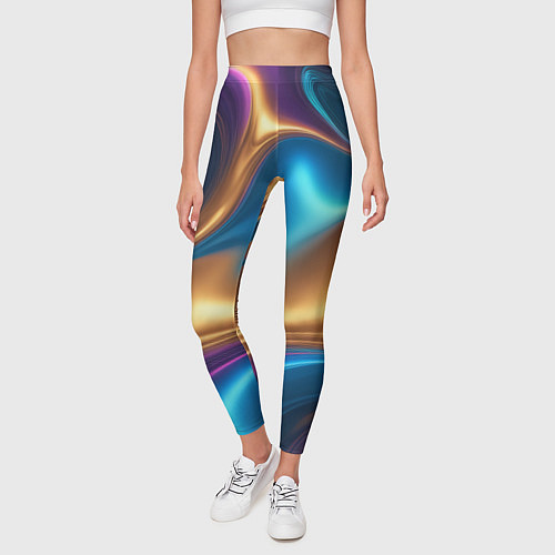 Женские легинсы Сплавы разноцветные / 3D-принт – фото 3