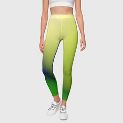 Леггинсы женские The color is multicolored, цвет: 3D-принт — фото 2