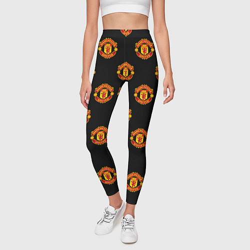 Женские легинсы Manchester United Pattern / 3D-принт – фото 3