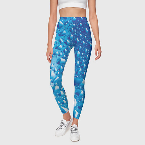 Женские легинсы Капли воды / 3D-принт – фото 3