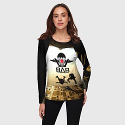 Лонгслив женский ВДВ - десантирование, цвет: 3D-принт — фото 2