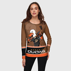 Лонгслив женский Anaheim Ducks, цвет: 3D-принт — фото 2
