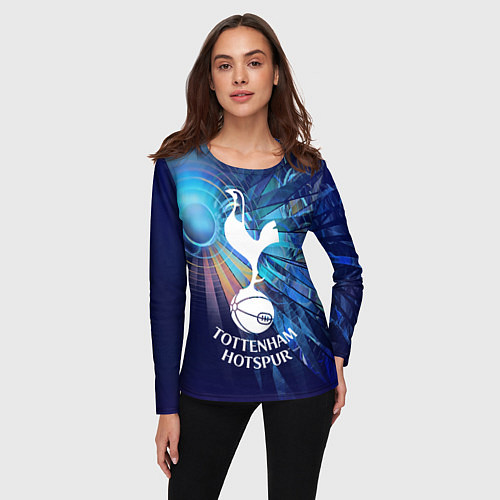 Женский лонгслив Tottenham Hotspur - football club / 3D-принт – фото 3