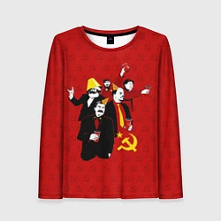 Лонгслив женский Communist Party, цвет: 3D-принт