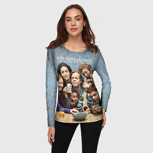 Женский лонгслив Shameless / 3D-принт – фото 3