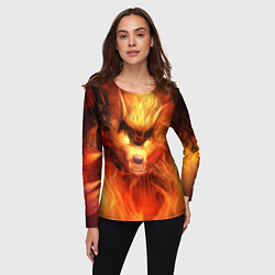 Лонгслив женский Fire Wolf, цвет: 3D-принт — фото 2