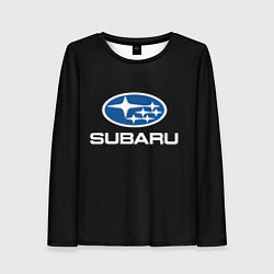 Лонгслив женский Subaru - emblem, цвет: 3D-принт