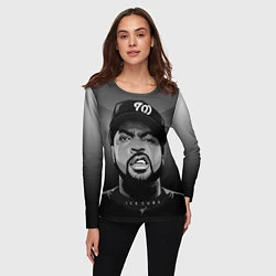 Лонгслив женский Ice Cube: Gangsta, цвет: 3D-принт — фото 2