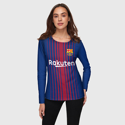 Женский лонгслив FCB Barcelona: Rakuten / 3D-принт – фото 3