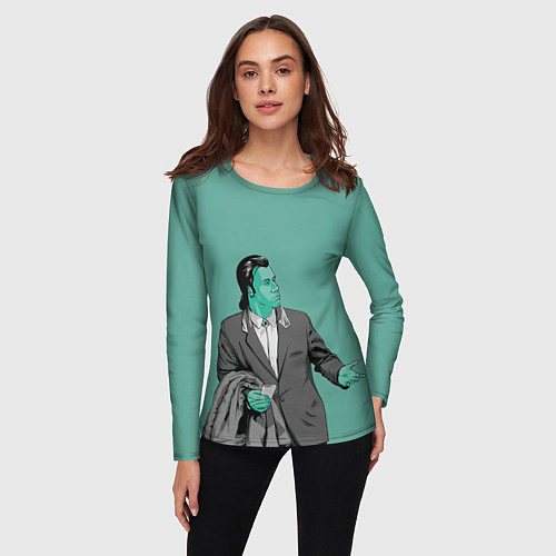 Женский лонгслив Недоумевающий Винсент / 3D-принт – фото 3