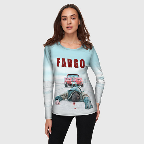 Женский лонгслив Fargo Racing / 3D-принт – фото 3