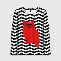 Лонгслив женский Twin Peaks Owl, цвет: 3D-принт