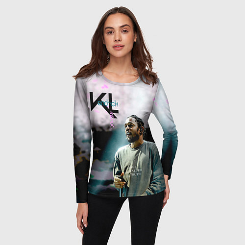 Женский лонгслив KL: Kendrick Lamar / 3D-принт – фото 3