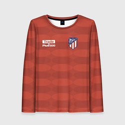 Лонгслив женский Atletico Madrid: Red Ellipse, цвет: 3D-принт