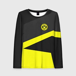 Лонгслив женский FC Borussia: Sport Geometry, цвет: 3D-принт