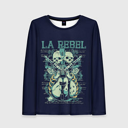 Лонгслив женский LA Rebel, цвет: 3D-принт