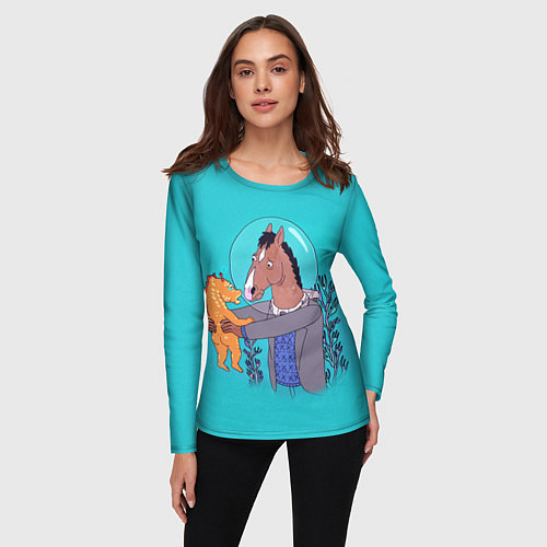 Женский лонгслив BoJack / 3D-принт – фото 3